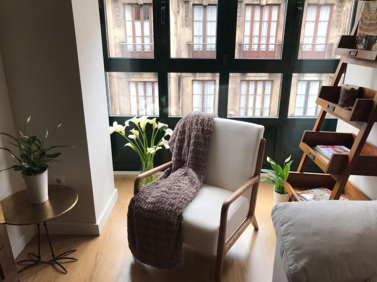 Apartamento Palacio Valdes, Centro Aviles, Con Parking Eksteriør bilde